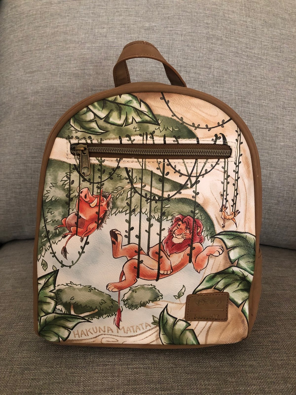 Loungefly Disney The Lion King Vines Simba Timon Pumbaa Mini Backpack