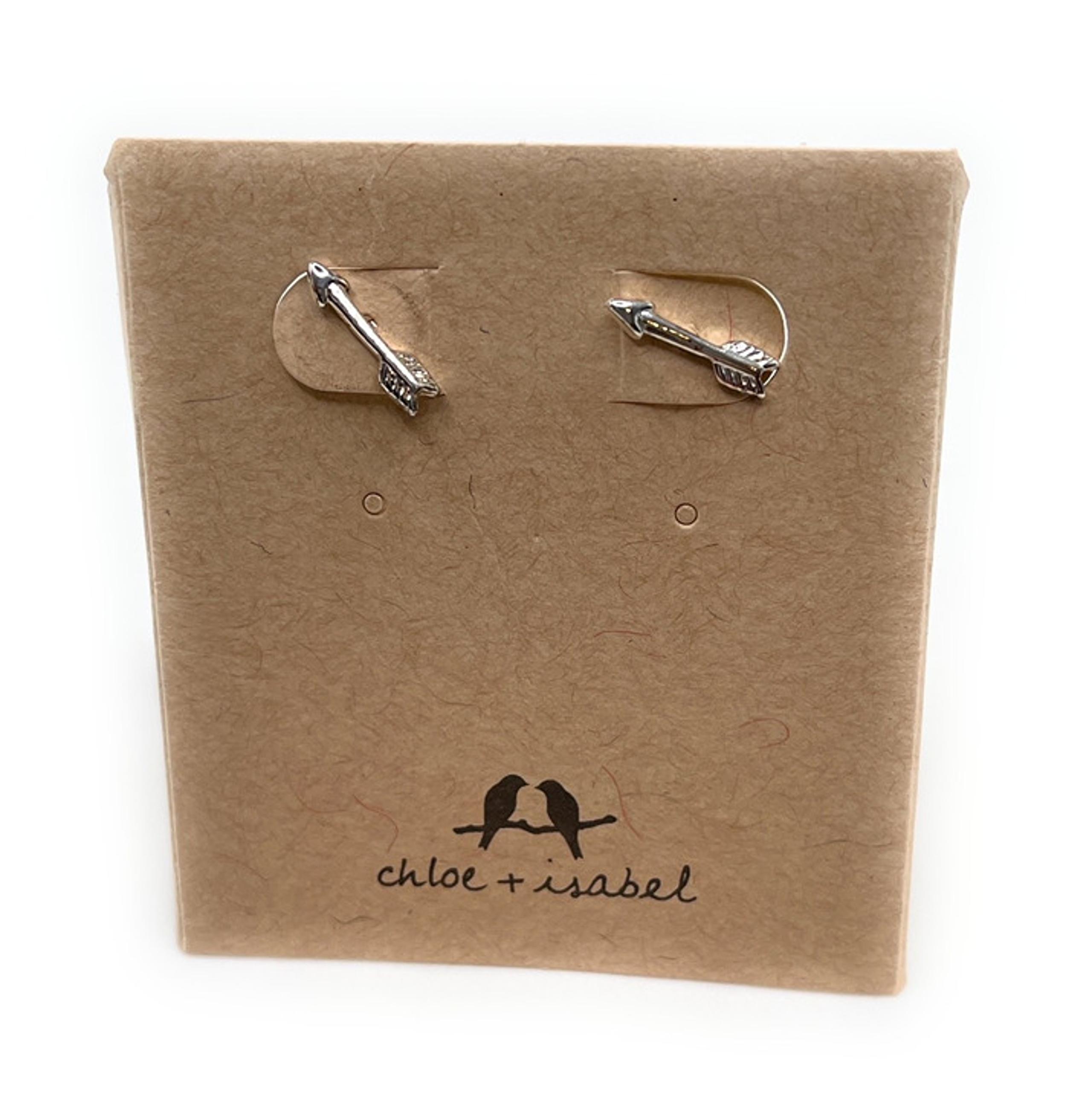 Cupid's Arrow Chloe + Isabel Earrings - Silver