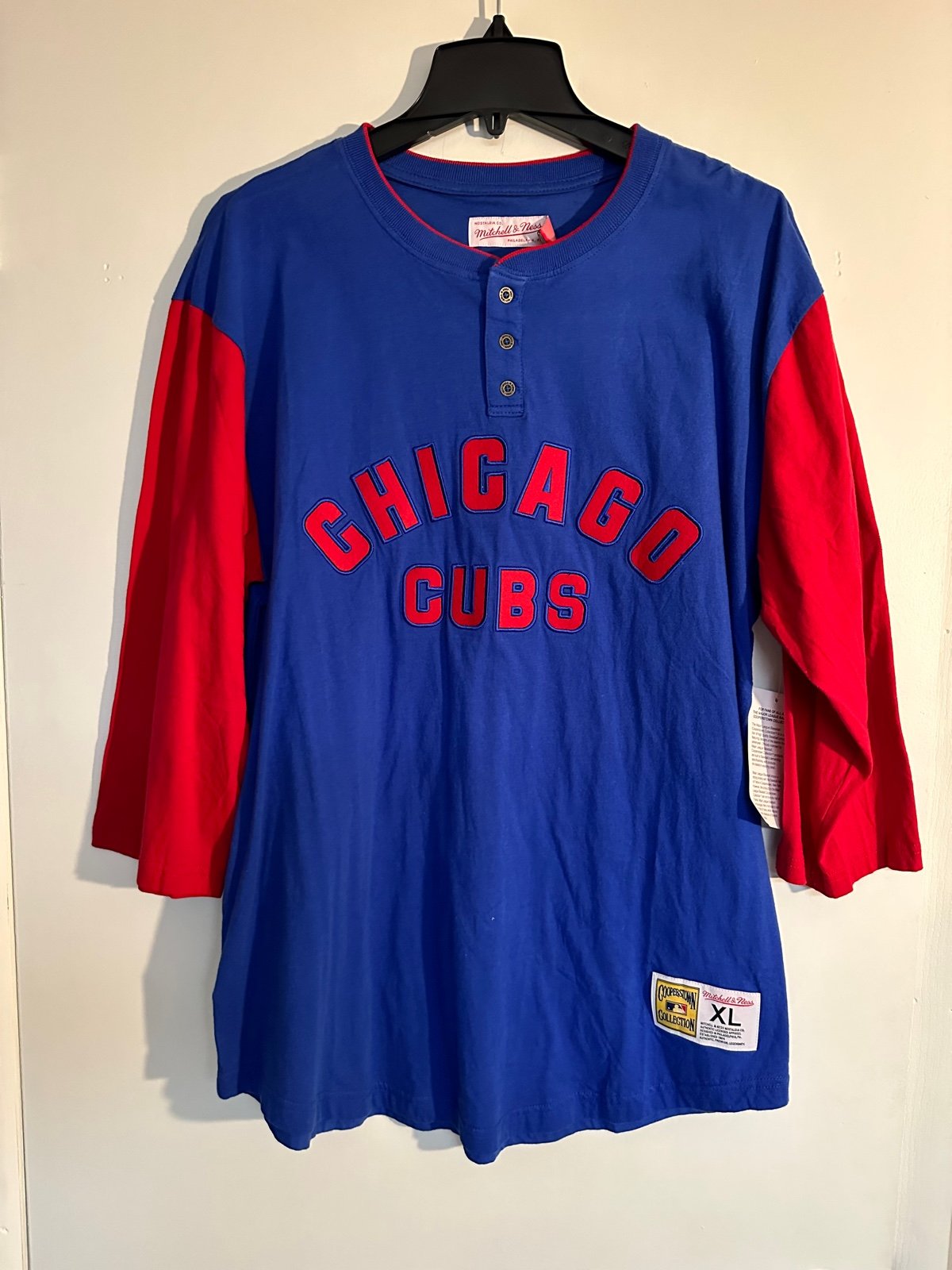 Chicago Cuubs Mitchell & Ness 1/2 Sleeve Jersey/Tee - XL