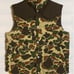 Cushman Down Vest Camouflage Woodland Camo