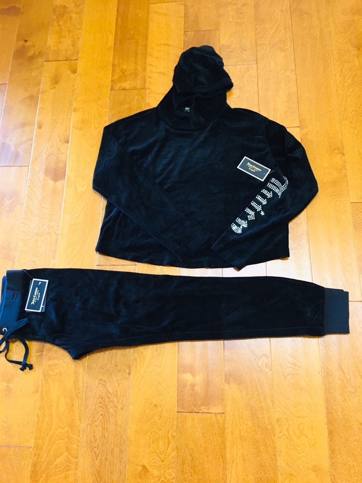 Juicy Couture crystal logo hoodie & pant