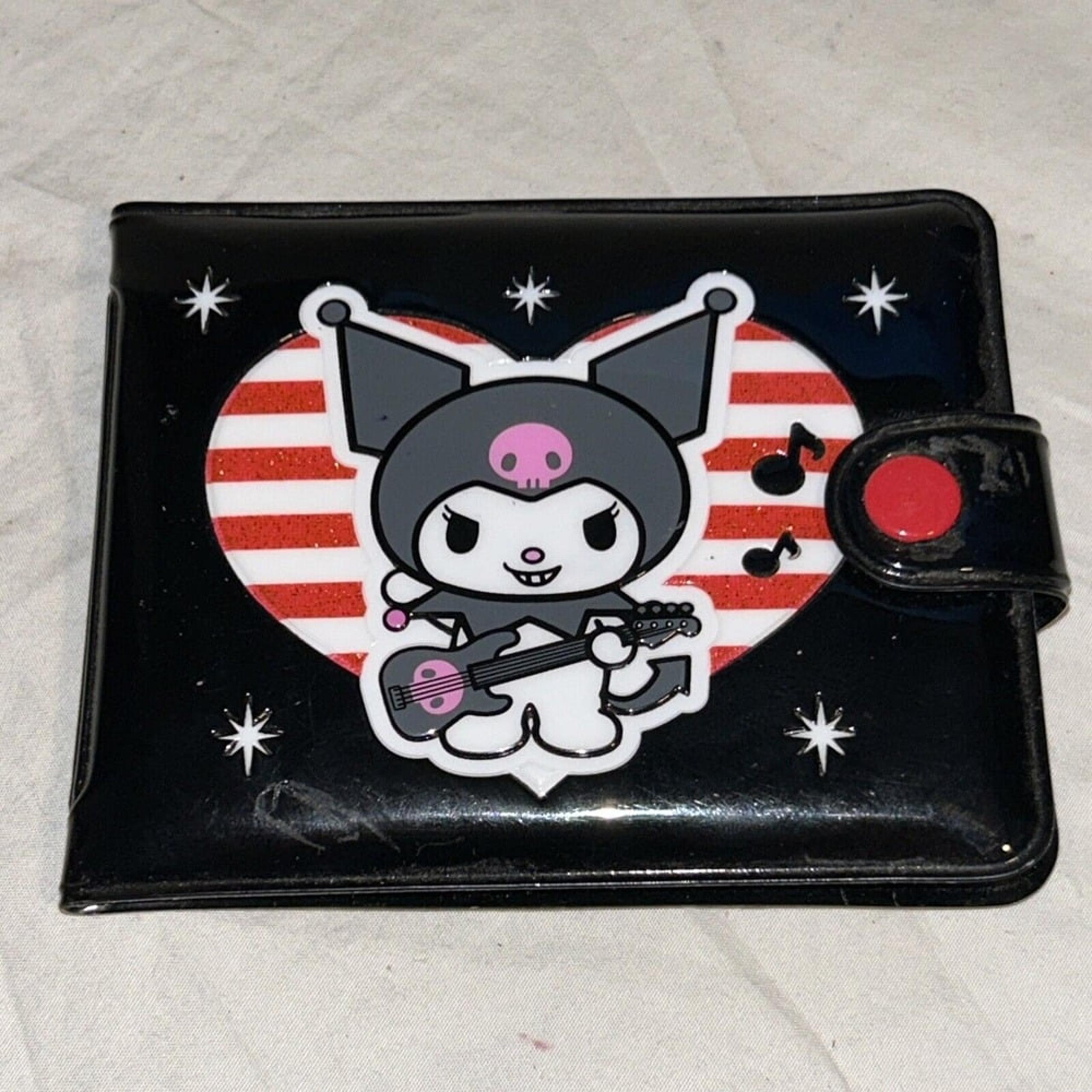 Sanrio Women's Kuromi 2008 Black and Red Wallet Hello Kitty Photos D4