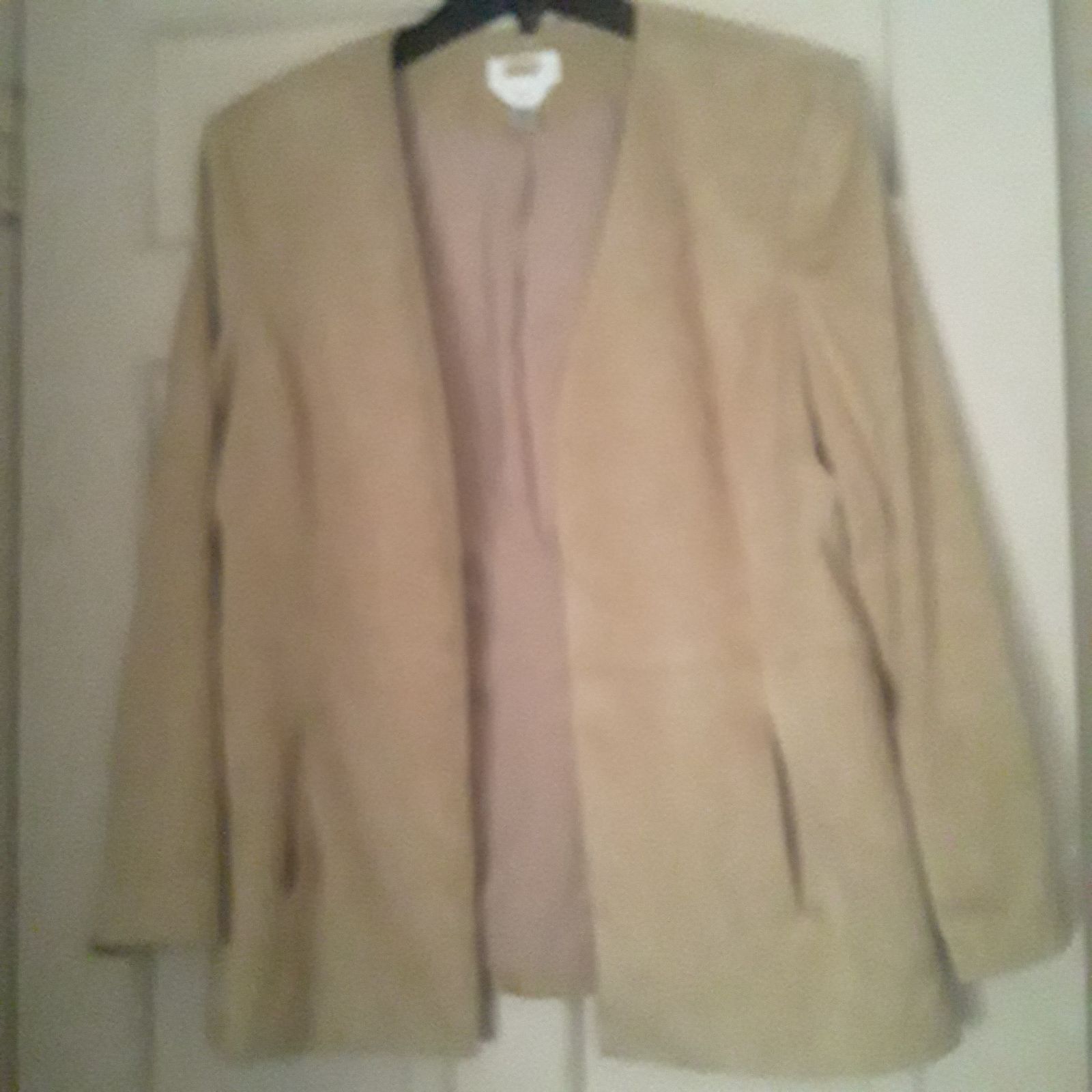 Talbots Gold stretch Suit Jacket open fr