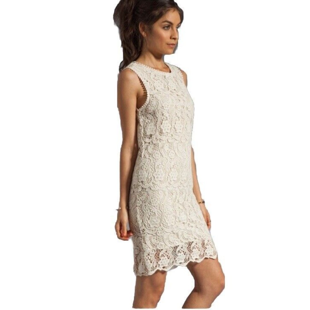JOIE VIONNE CROCHET LACE Cream DRESS NWT Size Small MSRP 198