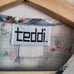 90s Teddi Rose Grid Cotton blend Long Sleeve Collared shirt with interesting pri