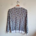 90s Teddi Rose Grid Cotton blend Long Sleeve Collared shirt with interesting pri