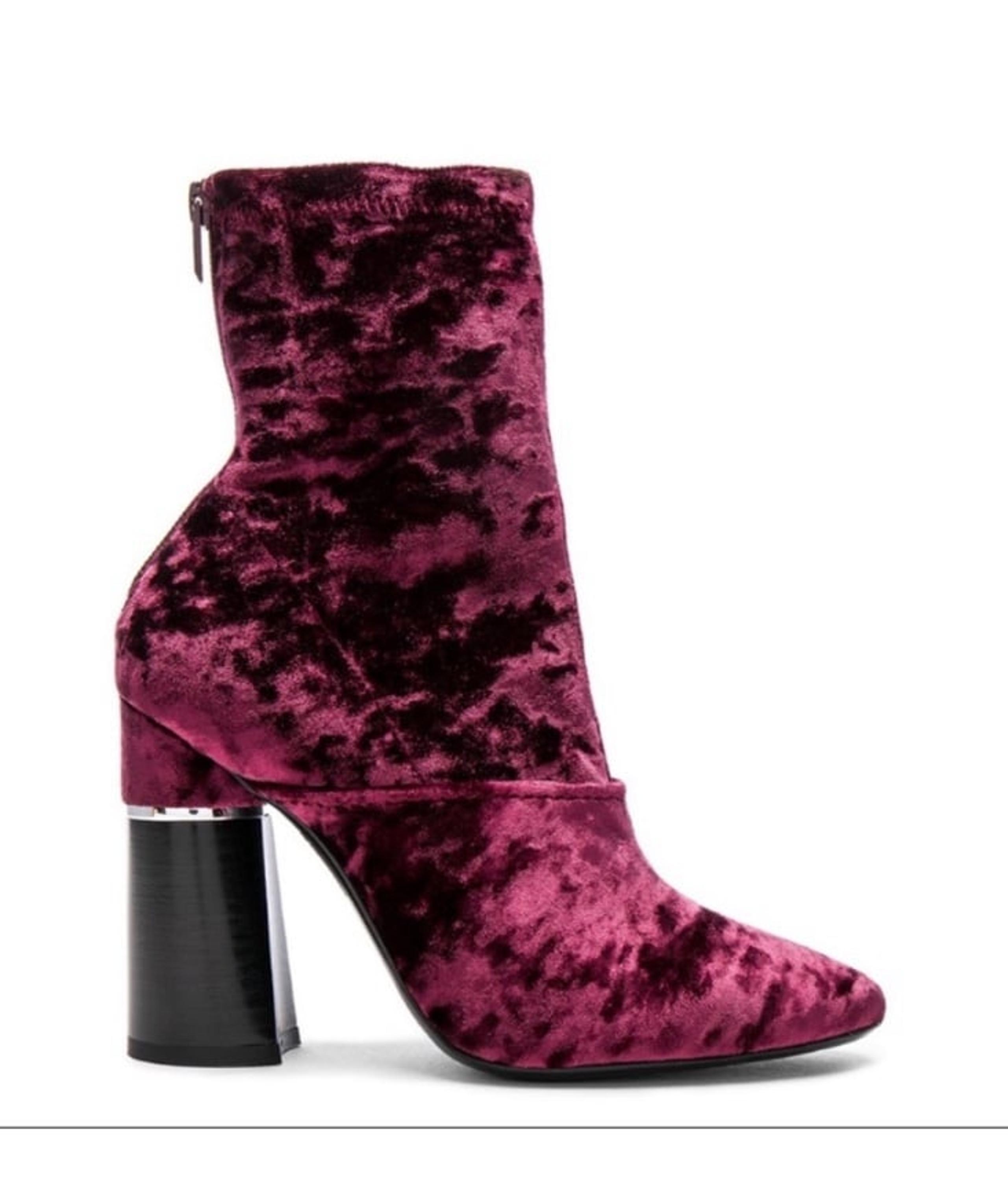 NWT 3.1 Phillip Lim Kyoto velvet block heel ankle boots 37.5