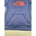The North Face Hoodie Size M Blue & Pink Sweatshirt Kangaroo Pocket