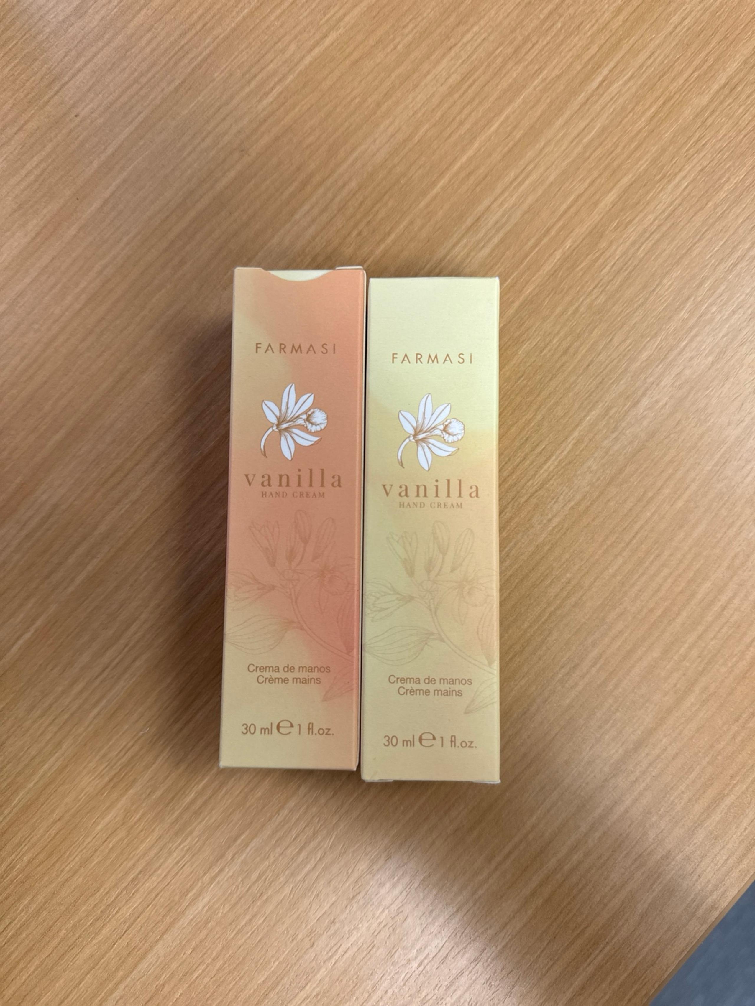 farmasi hand cream set of 2 - new - 1oz - vanilla