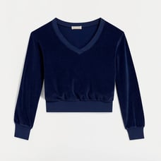 *NWT* Suzie Kondi The Vari V-Neck Top in Velour