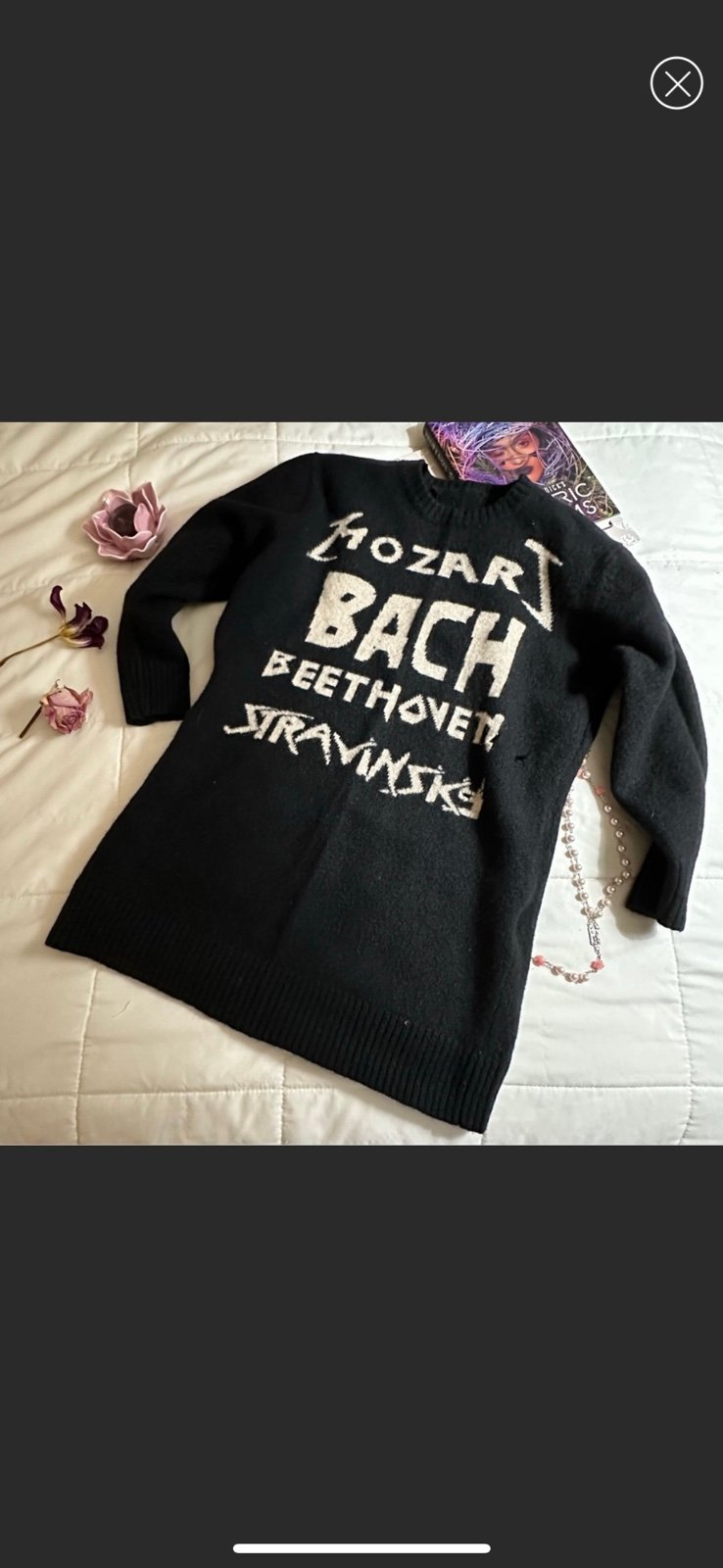Classical Composers Sweater Dress
