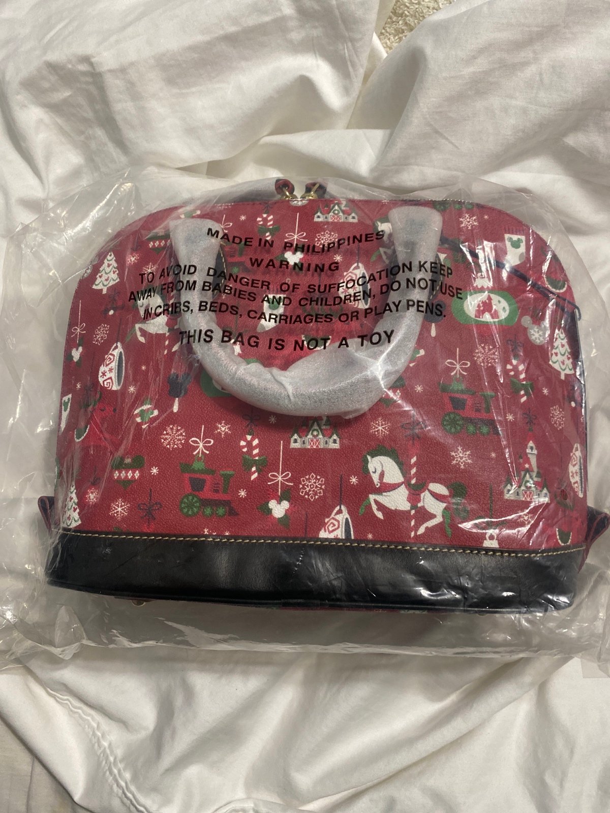 Dooney & Bourke Disney Christmas Farmhouse Satchel Bag