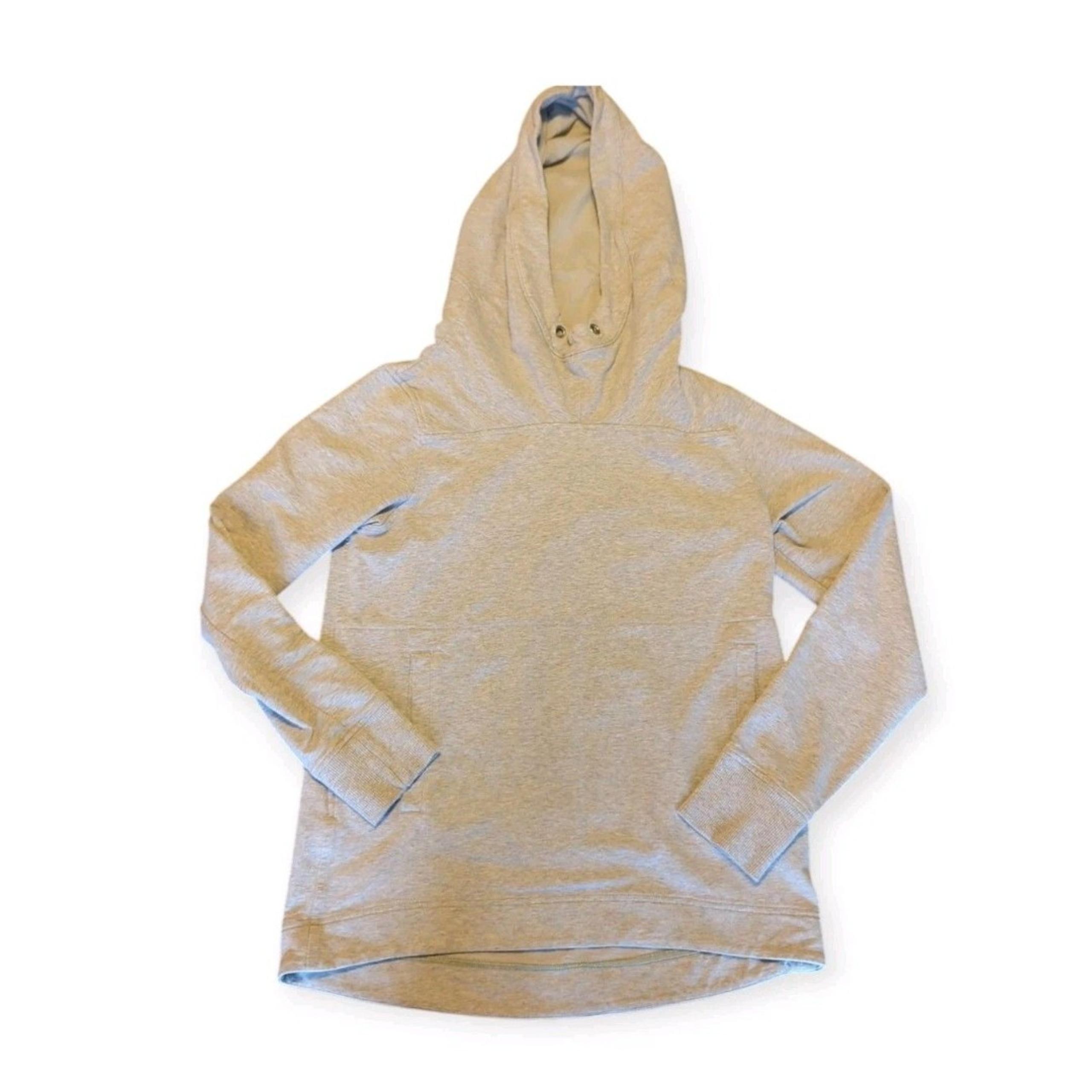 Lululemon Split Pullover Hoodie Sweatshirt Womens 4 Heathered Gray Active