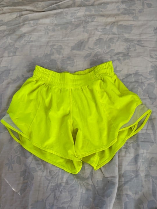Lululemon Yellow Hotty Hot Shorts