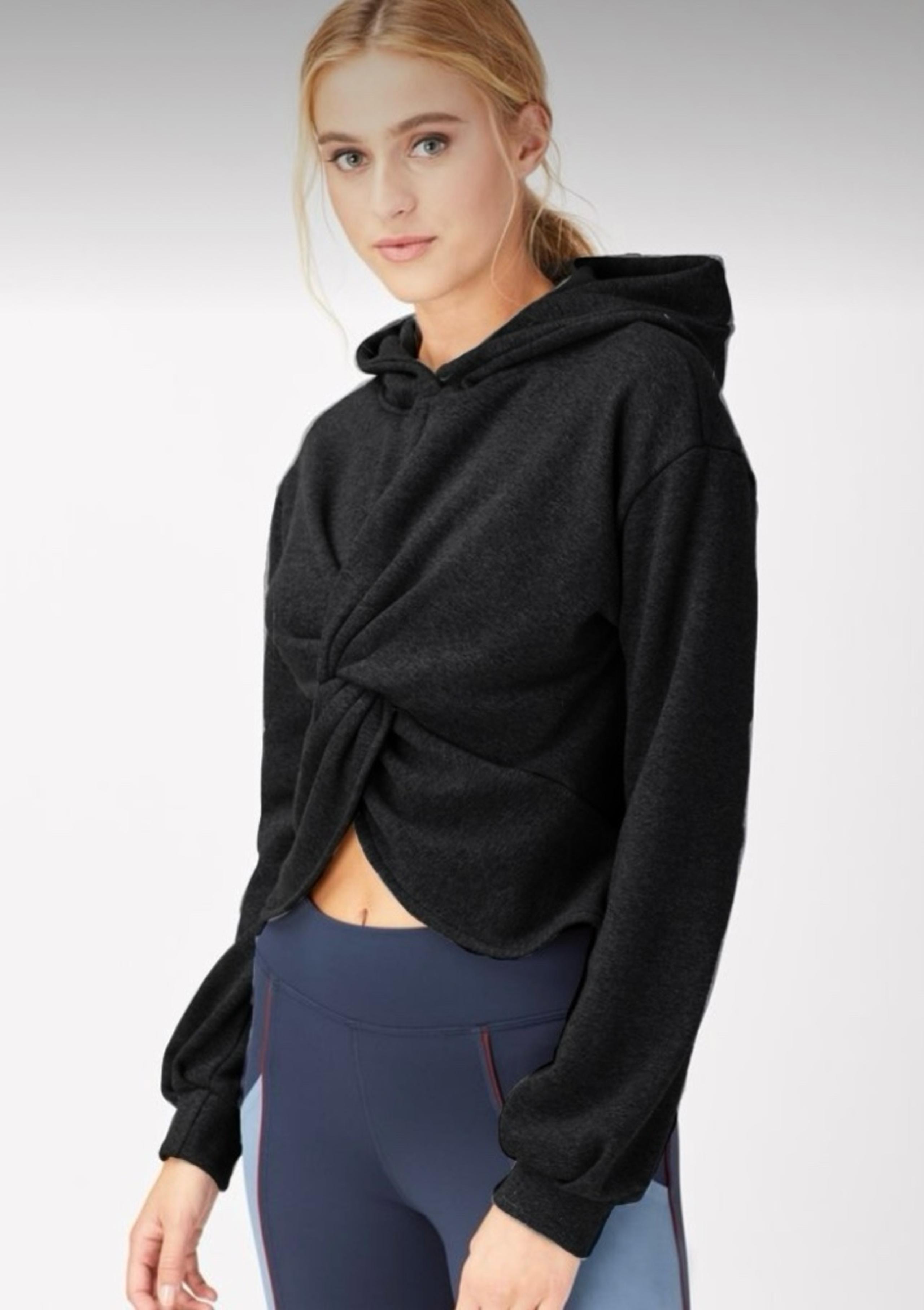 USED MIchi Farfalla Crop Hoodie Sz L/G