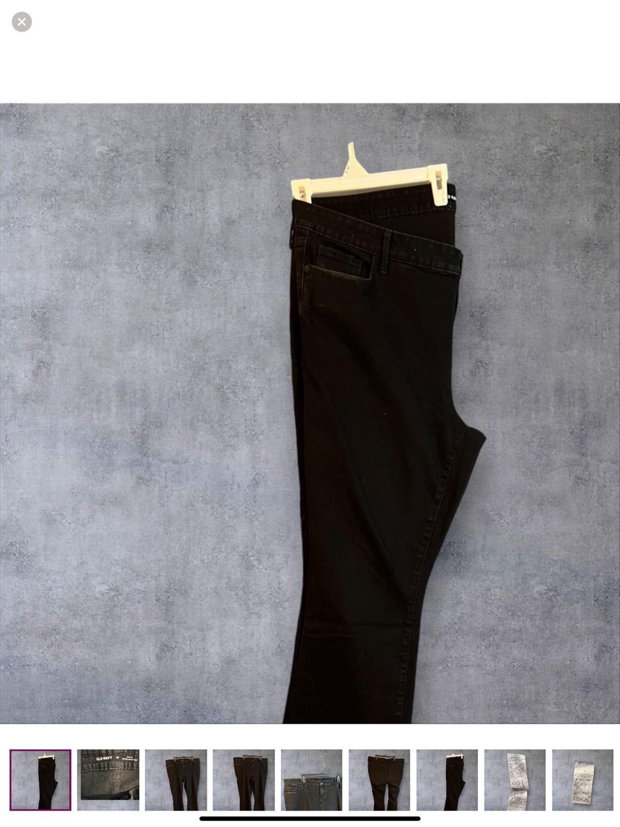 Old Navy Women’s Mid-Rise Kicker Boot-Cut Jeans Black NWOT Size 20W