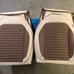 Fabric Wool Like Cloth Car Seat Covers, Oasis Auto, Front Tan/Coffee Front Set