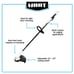 BRAND NEW Hart HLCK0318VNM 20-Volt 13 Cordless Trimmer & Blower Combo Kit