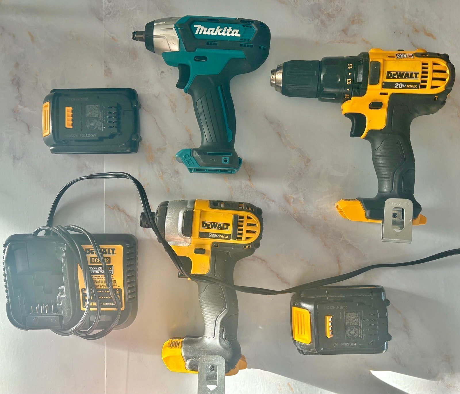 Dewalt set + a Makita drill