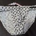 NWOT RARE OLAF BENZ DESIGNER 1 SWIM BRIEF, WHITE GECKO DESIGN, SIZE S
