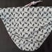 NWOT RARE OLAF BENZ DESIGNER 1 SWIM BRIEF, WHITE GECKO DESIGN, SIZE S