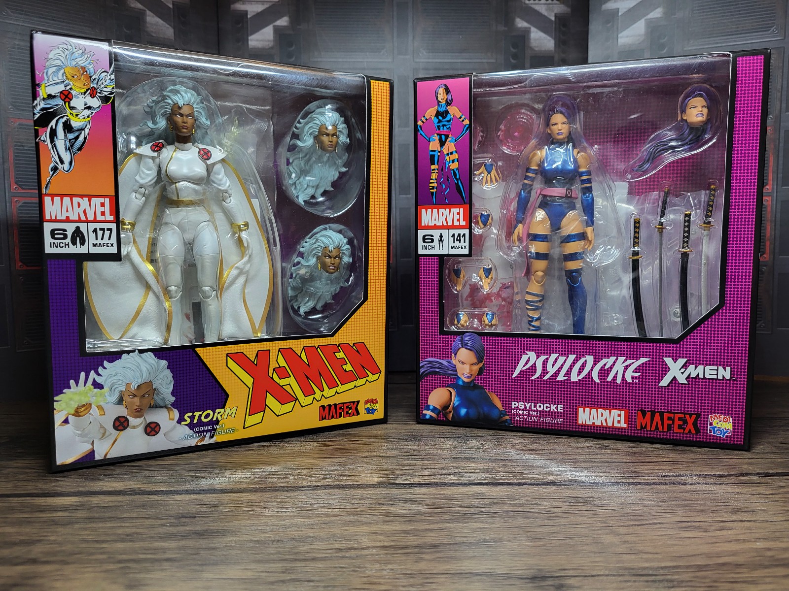 Mafex Storm and Mafex Psylocke