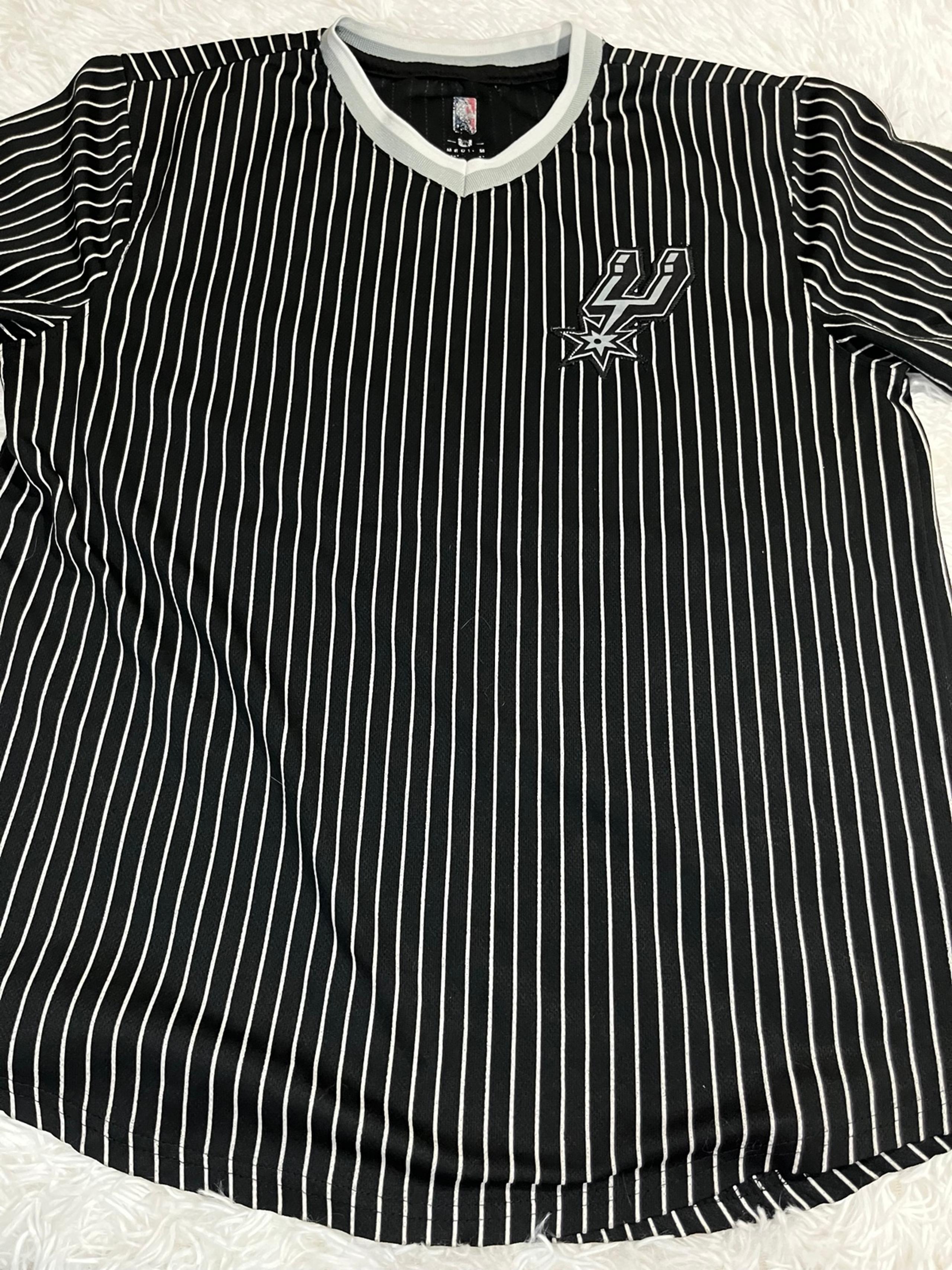 NBA San Antonio Spurs Pinstriped #73 Jersey Material Shirt Men’s Size Medium