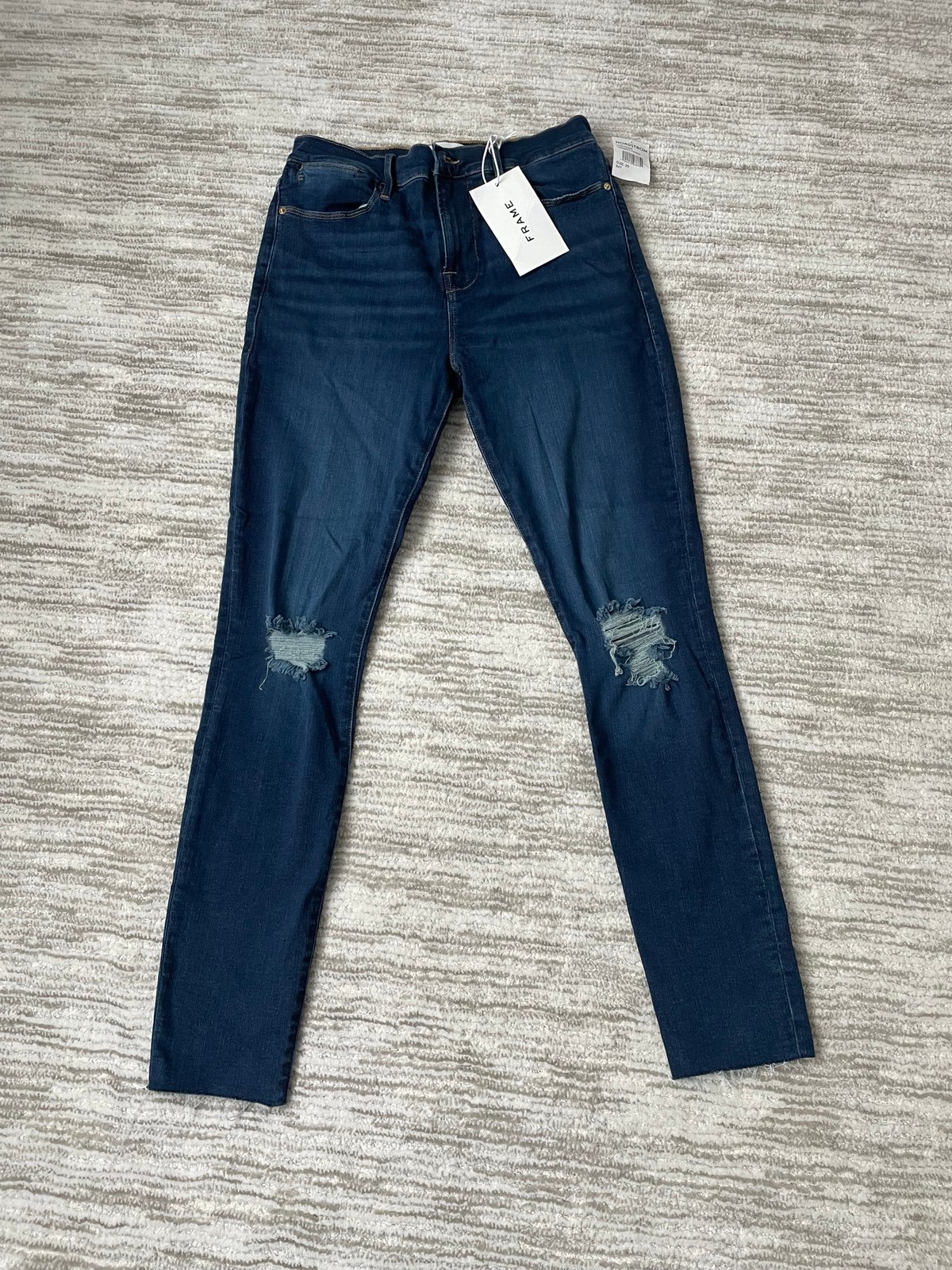 NWT Frame jeans Le high skinny raw edge jeans 29