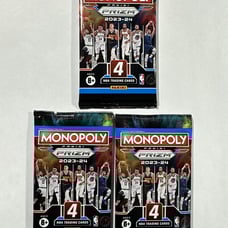 (3) 2023-24 Panini Prizm NBA Monopoly Factory Sealed Pack LOT - Victor RC?