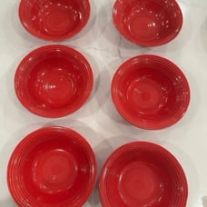 NEW Red Bowls (6) Christmas Dinner Christmas Bowls Max Studio
