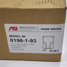 ASI 0196-1-93 HAND DRYER SATIN STAINLESS STEEL