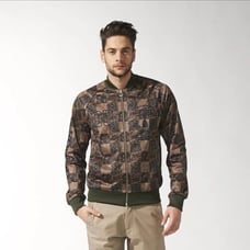 Adidas SUPERSTAR CHECK Track Sweat Shirt Jacket CAMO Checker Logo Top Men XS NEW