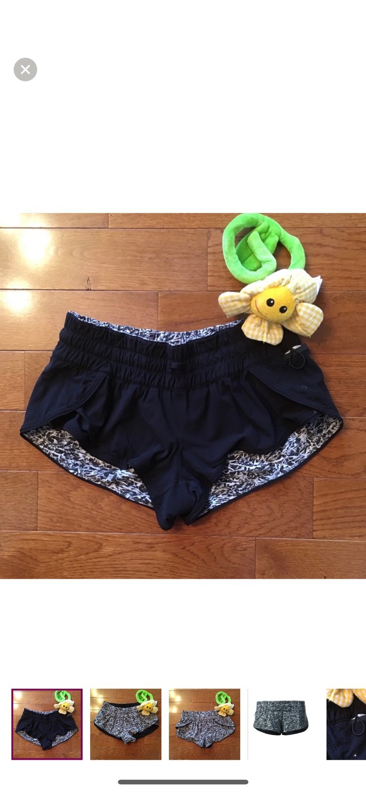 LULULEMON REVERSIBLE SURF SHORT II 2.5”-MINI RIPPLE WHITE SEAL GREY/BLACK-4