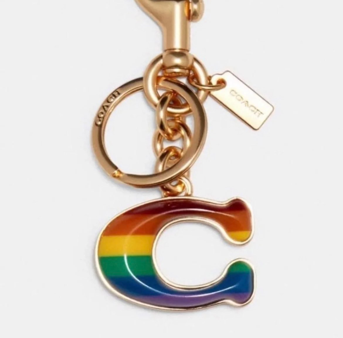 Coach rainbow charm