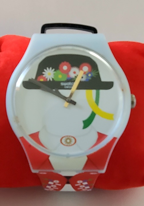Swatch YODLE SWATCH SUOL103 works big oversized 41mm w/ case nice!