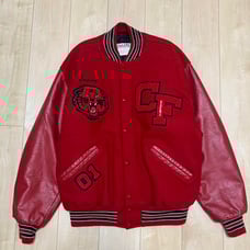 Red varsity jacket DeLONG