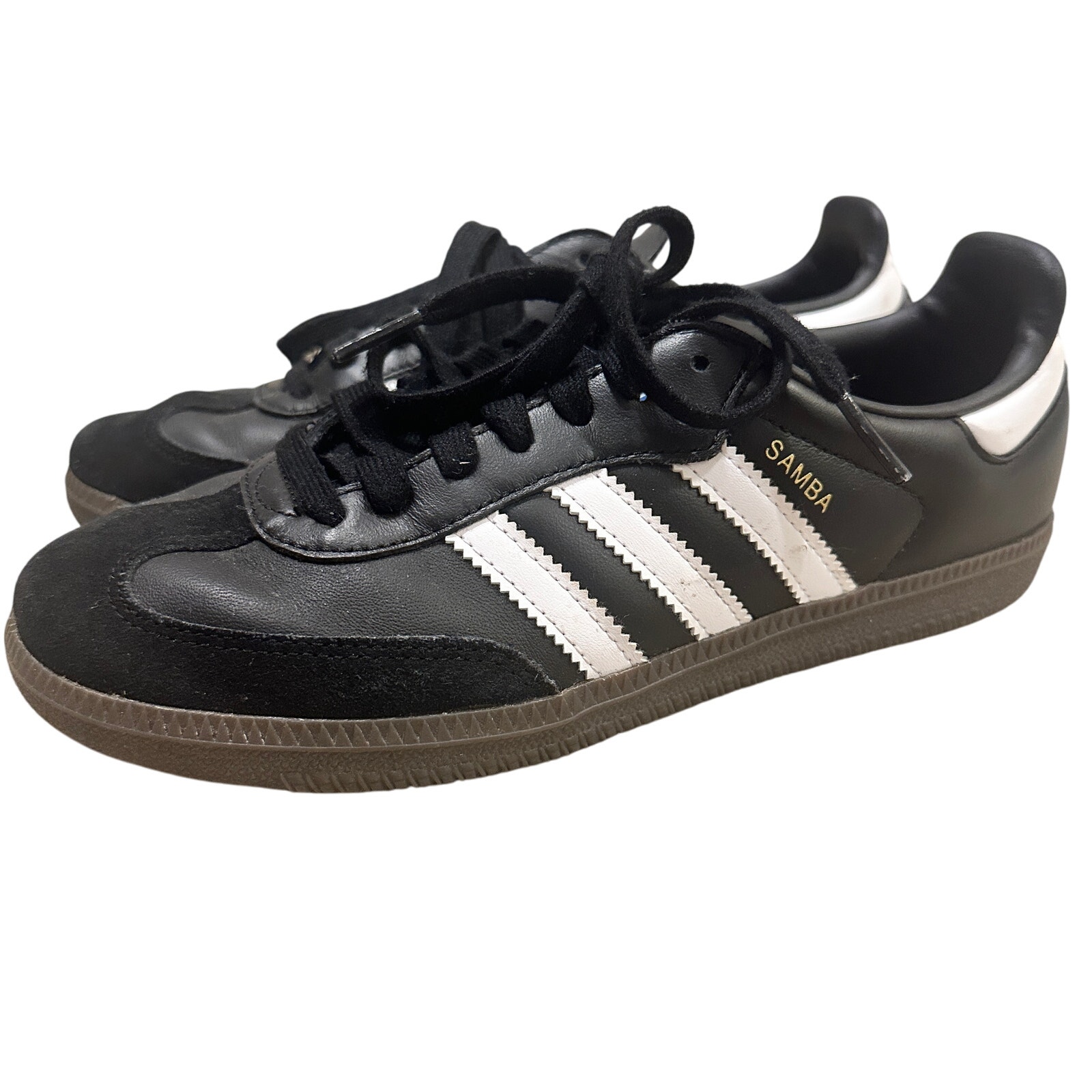 Adidas OG Black Leather Samba Sneakers Streetwear Soccer Sporty