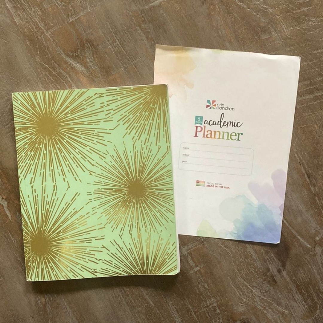 Erin Condren Undated Academic Student Project Planner