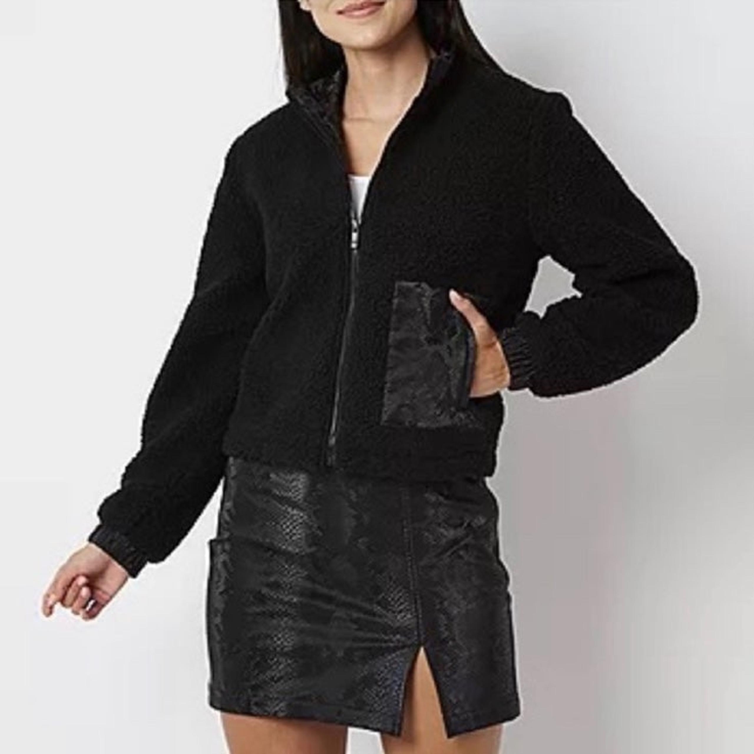 Juicy By Juicy Couture Womens Sherpa Bomber Jacket NWT size XL