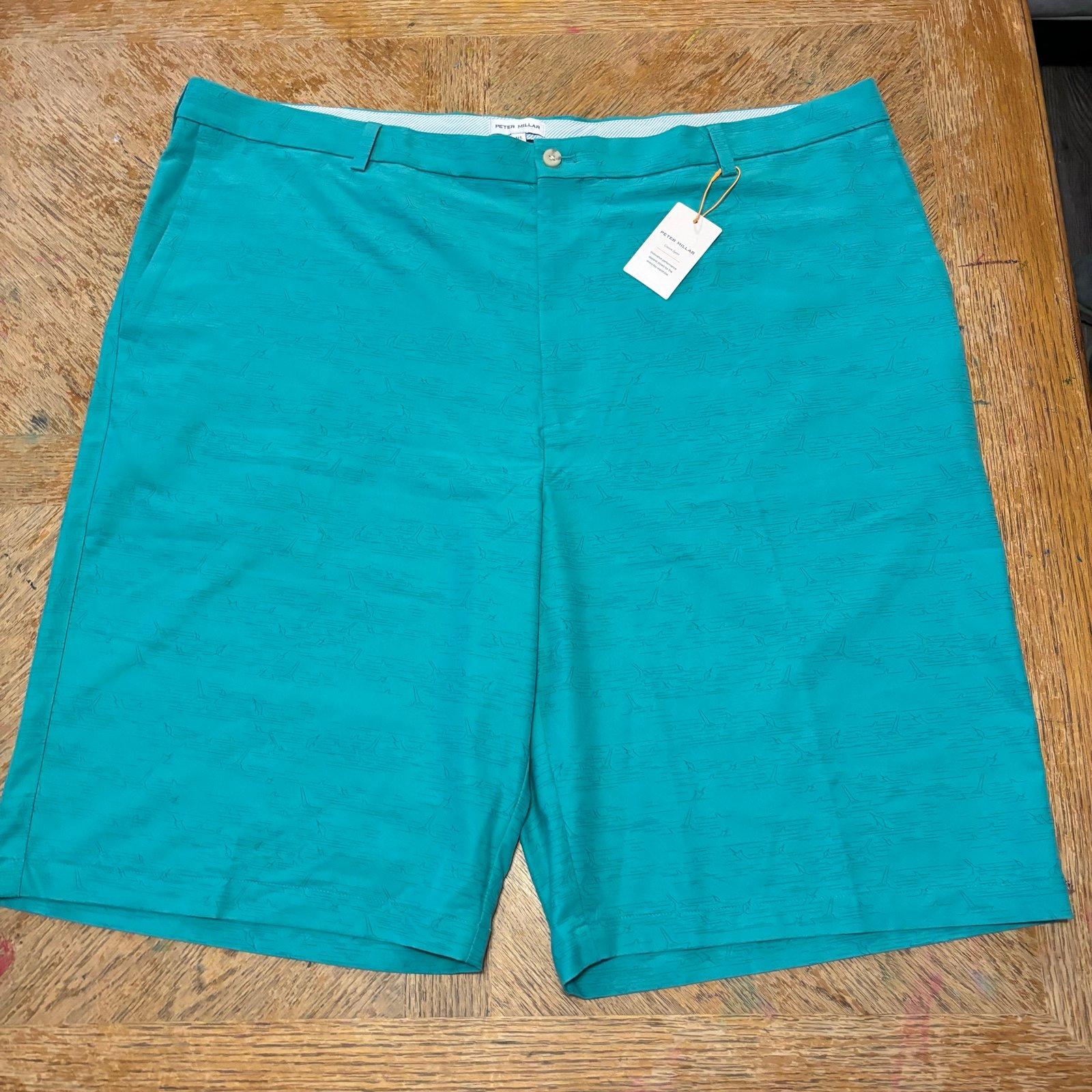 NWT Peter Millar Marlin Print Salem Short Size 46 L Men’s Golf Casual Wear See p