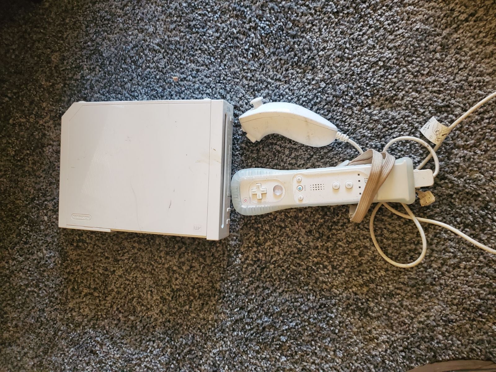 White wii console