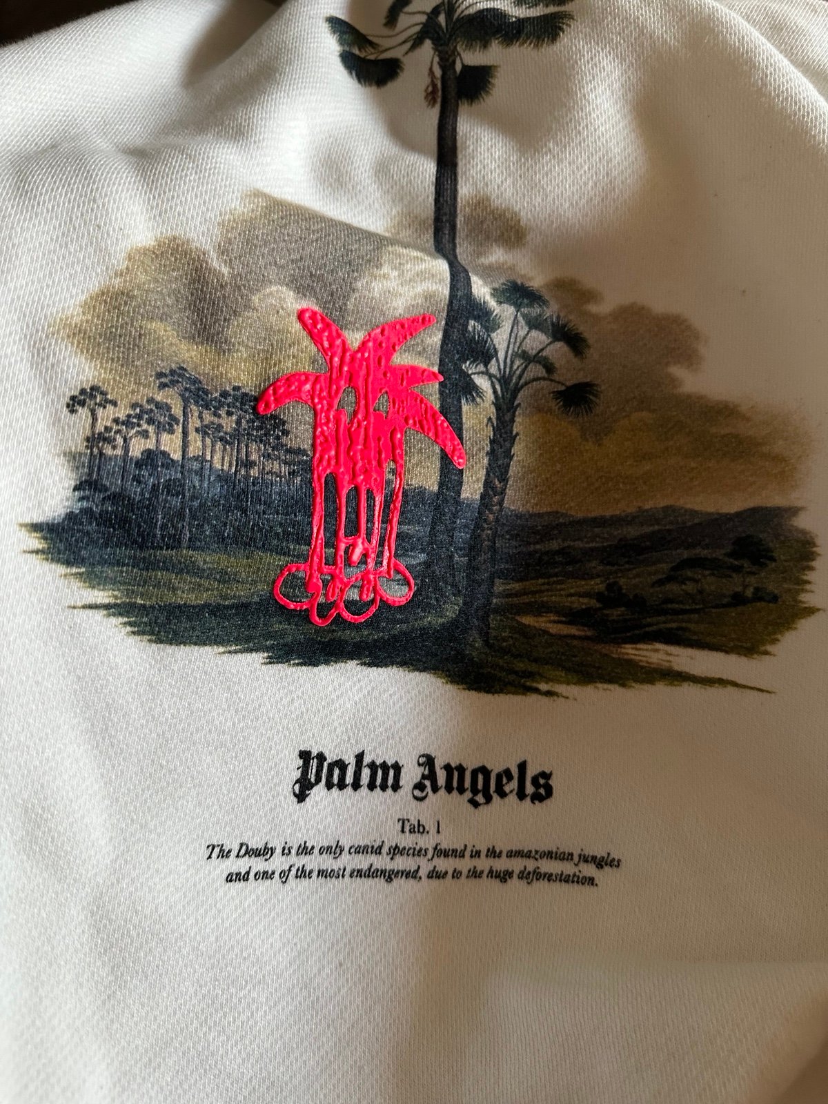 Retail €865 PALM ANGELS Douby Lost in Amazonia Hoodie Size L