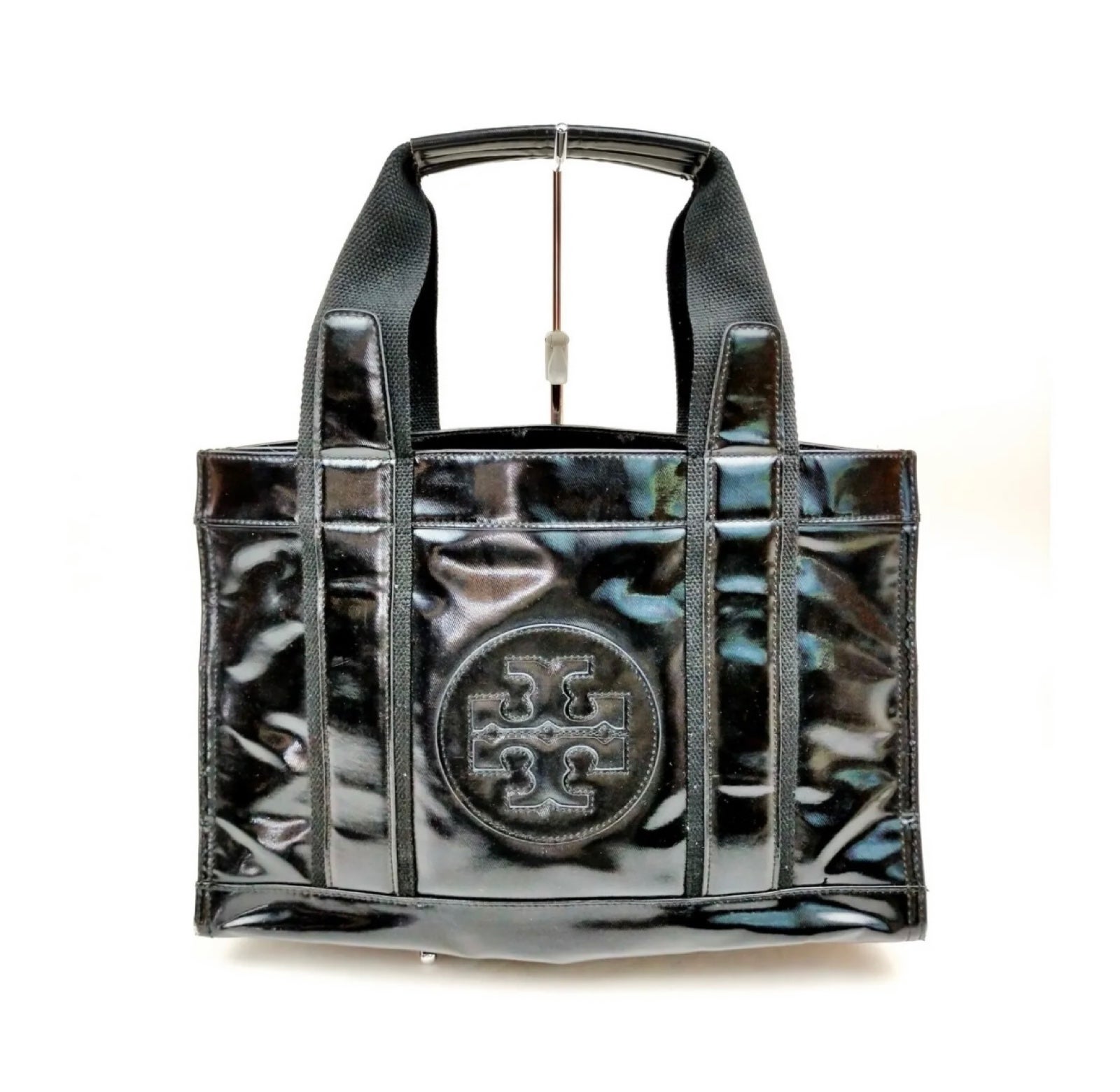 TORY BURCH Hand Bag Black Vinyl 2105190