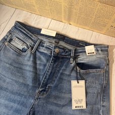 Judy Blue Mid Rise Wide Leg Denim Stretch Jeans/ JB82514MD