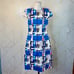 Lela Rose Abstract Geometric Print Dress