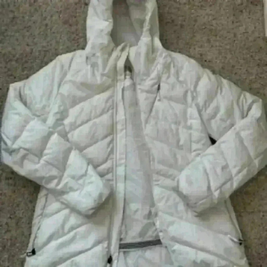 The Womens North Face White Coat Medium