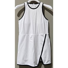 All in Motion Size XL White & Black Trim Active Tennis Dress w/ Attached Shorts
