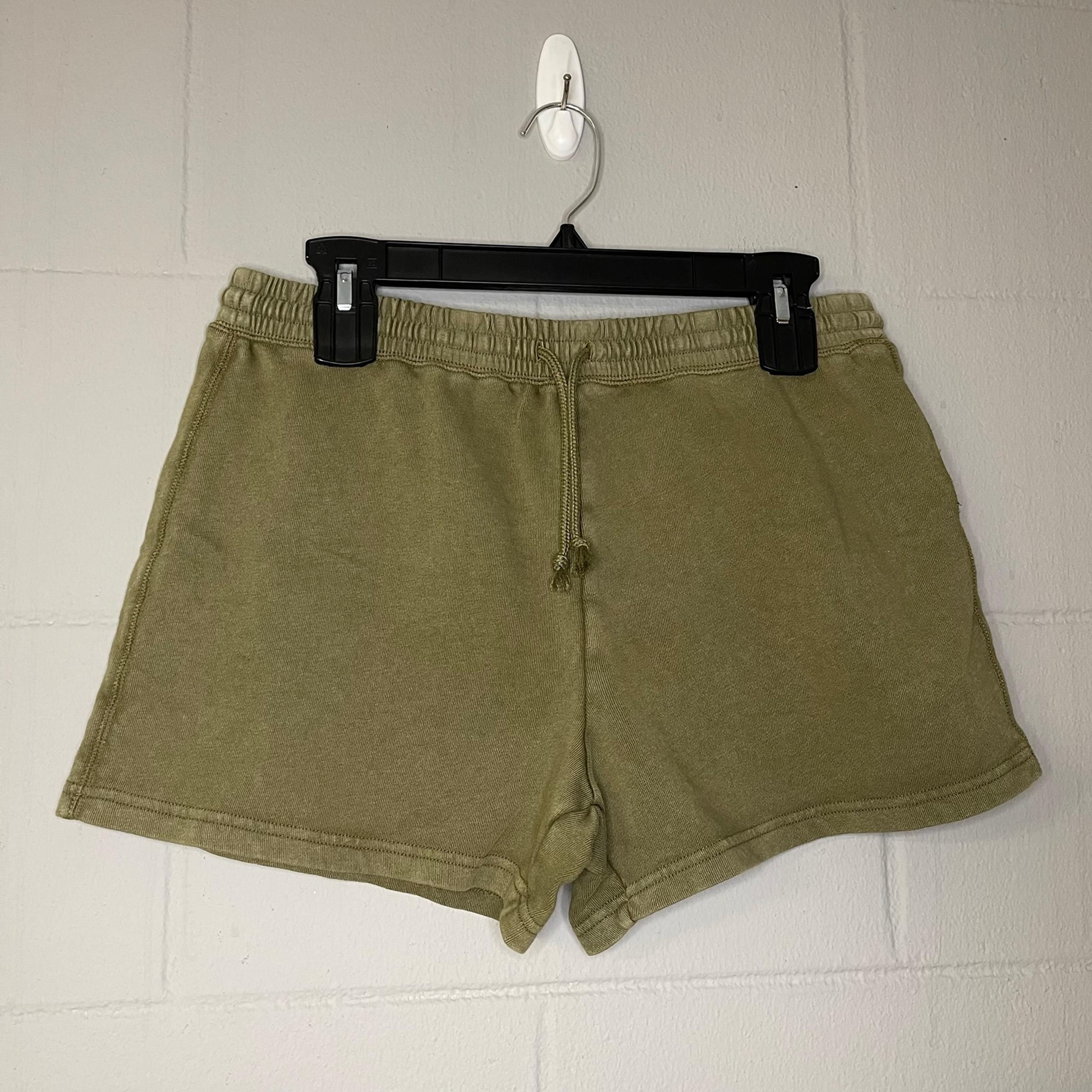 J. Crew Pull-On Drawstring Shorts in Army Green 100% Cotton Women’s Size XS