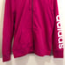 Adidas Women's Hoodie Sweatshirt Size Large Raspberry Pink Long Sleeves Full Zip