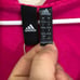 Adidas Women's Hoodie Sweatshirt Size Large Raspberry Pink Long Sleeves Full Zip